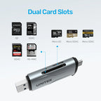 Unitek 2-in-1 SD 3.0 Card Reader