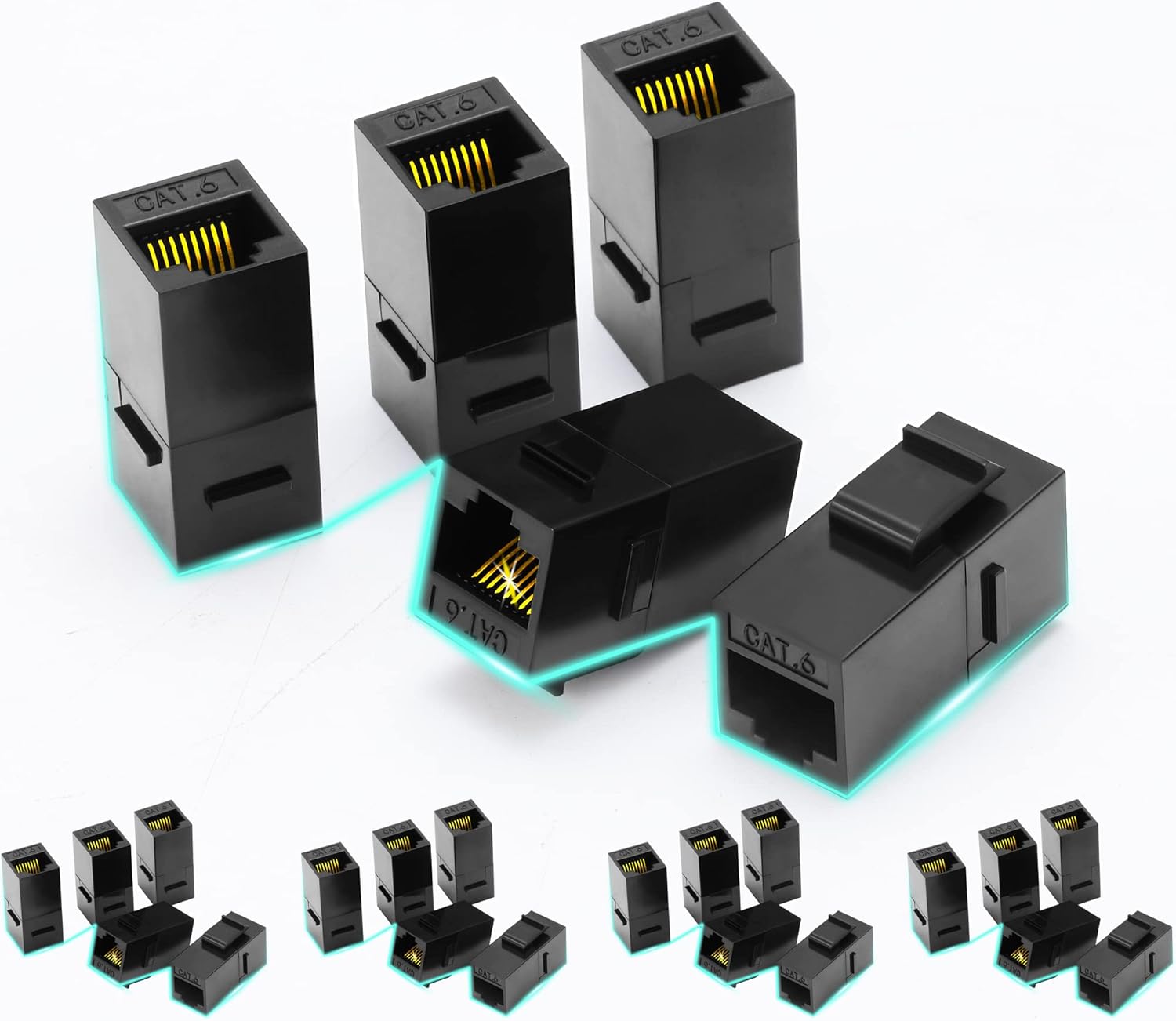RJ45 COUPLER PANEL MOUNT FEMALE TO FEMALE