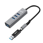 USB TYPE- C/ USB 3.0 TO 4 PORT USB 3.0 HUB