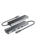 Type-C to 2*USB3.0+RJ45 (1000M)+HDMI+PD docking