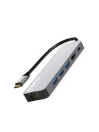 Type-C to 2*USB3.0+RJ45 (1000M)+HDMI+PD docking