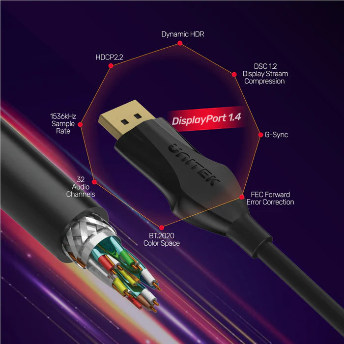 Unitek 8K DisplayPort to DisplayPort - 2M