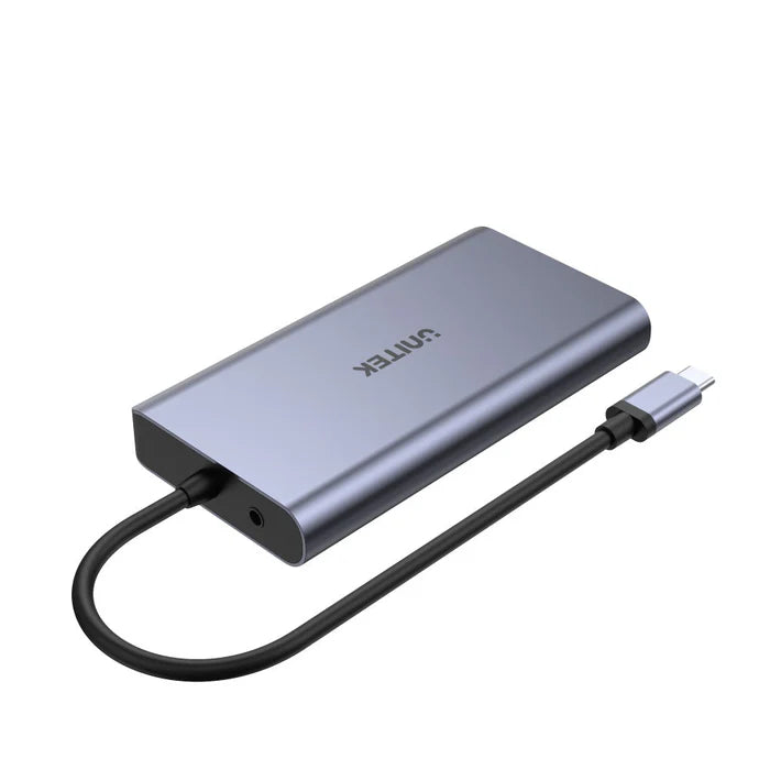 UNITEK USB-C Dual Display Hub with USB 5Gbps and PD 100W Charging
