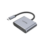 UNITEK 4-in-1 USB-C Hub with MST Dual Display and PD 100W