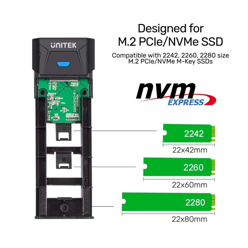 Unitek PCIe/NVMe M.2 SSD Enclosure Lite
