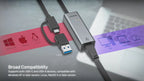 Unitek Hybrid USB-C/ USB-A to 2.5G Gigabit Ethernet Adapter