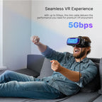 VR Link Pro Cable (90 Degree USB-C to C Cable supports 5Gps & 60W)