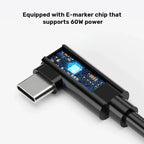 VR Link Pro Cable (90 Degree USB-C to C Cable supports 5Gps & 60W)