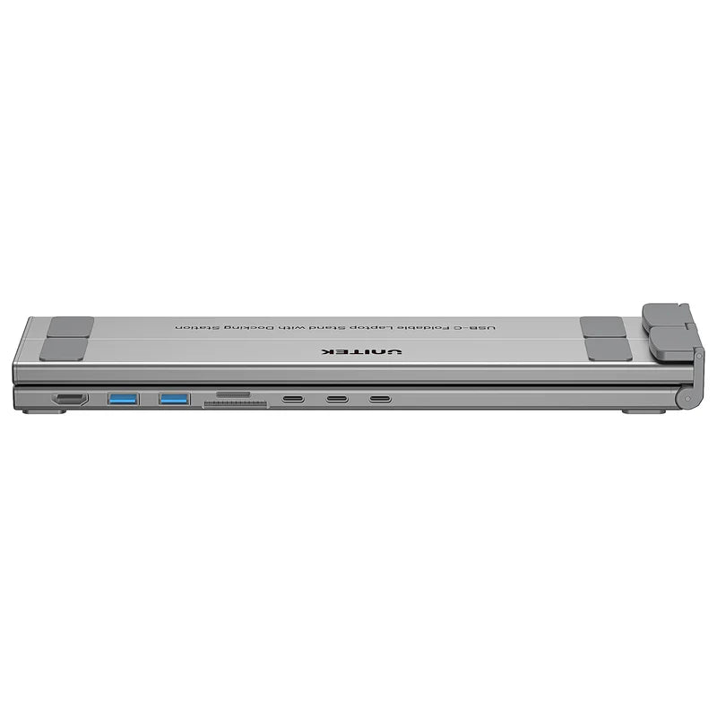 Unitek USB-C Foldable Laptop Stand with Docking Station