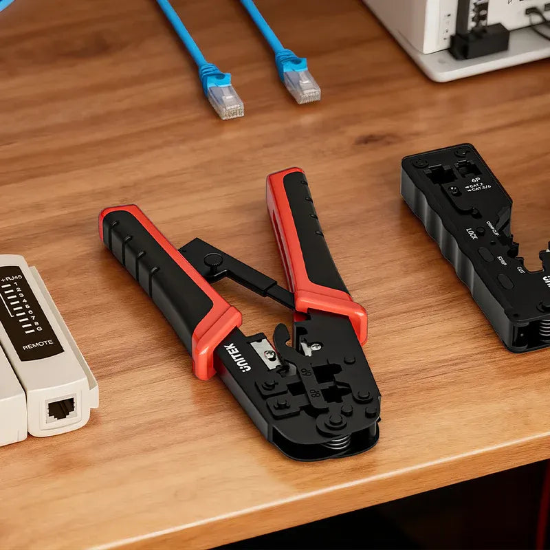 4P/6P/8P Multi-Function Ratchet Network Cable Crimping Tool