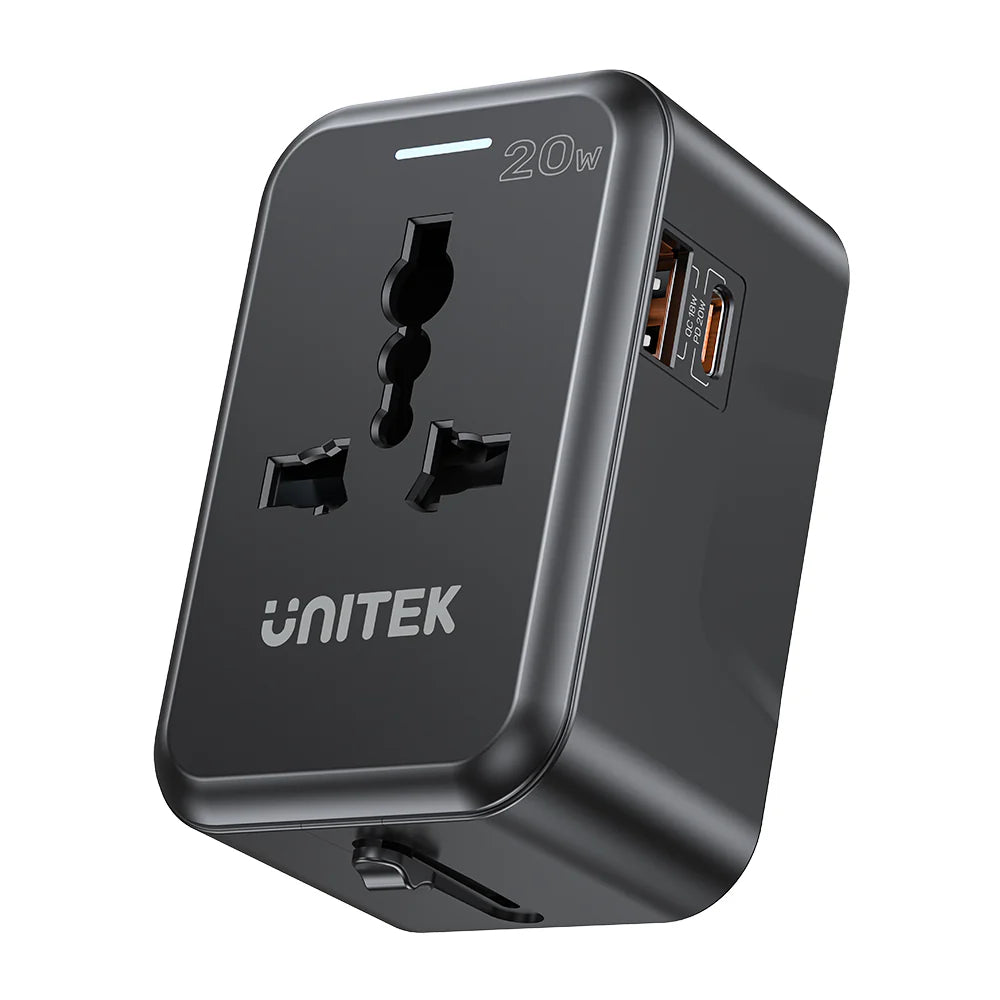 Unitek 20W Universal Travel Adapter