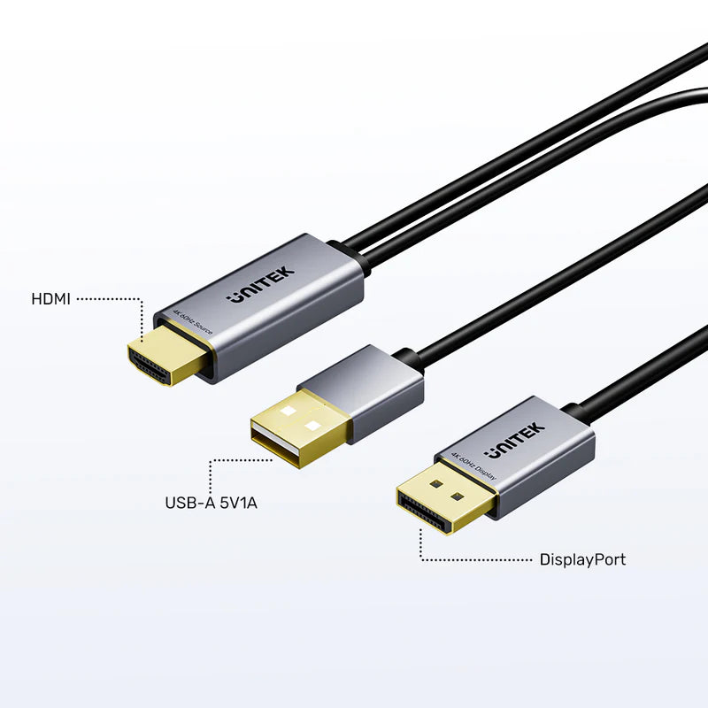 Unitek HDMI to DisplayPort 4K Cable 1.8M