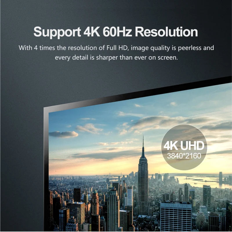 Unitek 4K 60Hz DisplayPort Cable - 3mtr