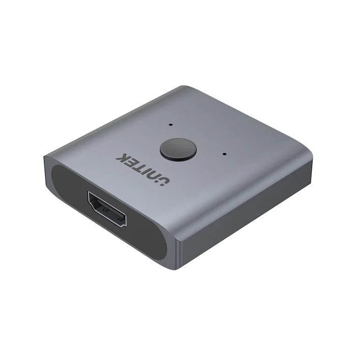 UNITEK 4K Aluminium HDMI 2.0 Switch 2-To-1 Bi-Directional Main image