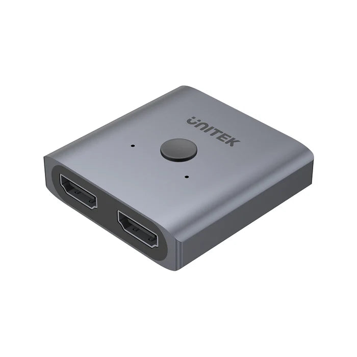 UNITEK 4K Aluminium HDMI 2.0 Switch 2-To-1 Bi-Directional