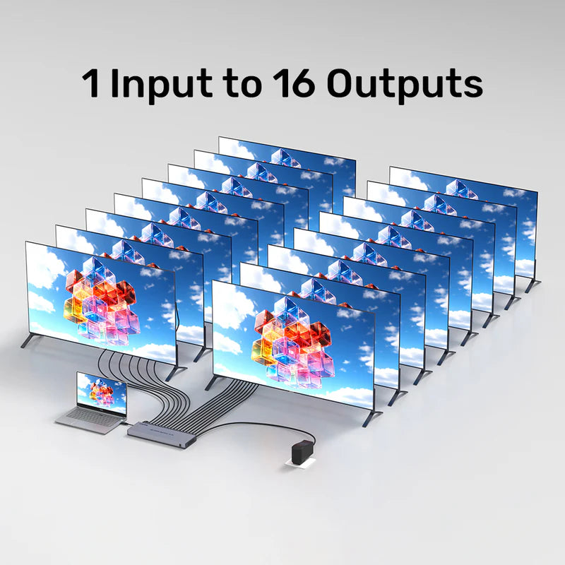 Unitek 4K HDMI Splitter 1 in 16 Out Secondary image