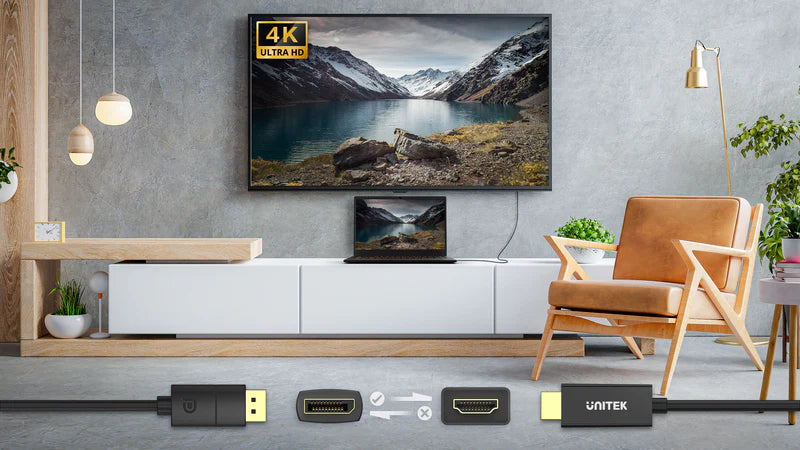 Unitek DP to HDMI 4K Cable 1.8M