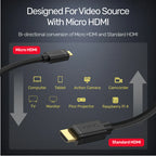 Unitek 4K 60Hz Micro HDMI to HDMI Cable