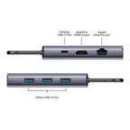 Unitek 6-in-1 USB-C Hub with PD 100W