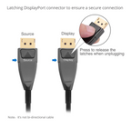 Sapphire DisplayPort to DisplayPort fiber cable 20m